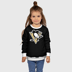 Свитшот детский Pittsburgh Penguins: Crosby, цвет: 3D-белый — фото 2