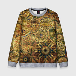 Детский свитшот Этнический орнамент на досках