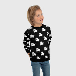 Свитшот детский Undertale Annoying dog, цвет: 3D-черный — фото 2
