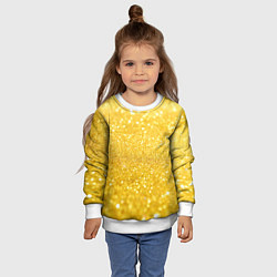 Свитшот детский Золото, цвет: 3D-белый — фото 2