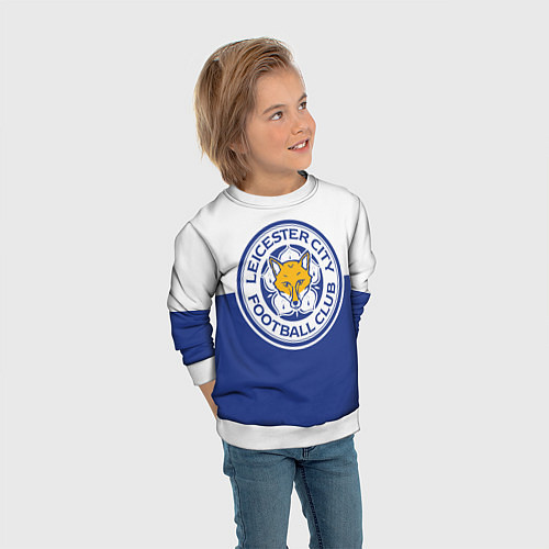 Детский свитшот Leicester City FC / 3D-Белый – фото 3