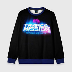 Свитшот детский Trancemission: Trance we love, цвет: 3D-синий