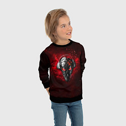 Свитшот детский Pirate Station: Blood Face, цвет: 3D-черный — фото 2