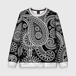 Свитшот детский Paisley, цвет: 3D-белый