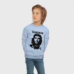 Свитшот хлопковый детский Che Guevara, цвет: мягкое небо — фото 2