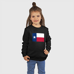 Свитшот хлопковый детский Техас, цвет: черный — фото 2