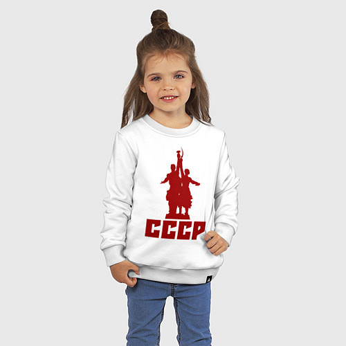 Детский свитшот СССР / Белый – фото 3