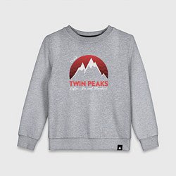 Свитшот хлопковый детский Twin Peaks: Pie & Murder, цвет: меланж