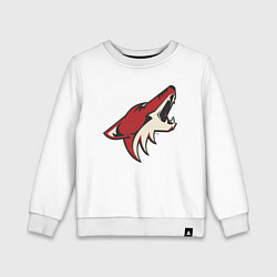 Свитшот хлопковый детский Phoenix Coyotes, цвет: белый