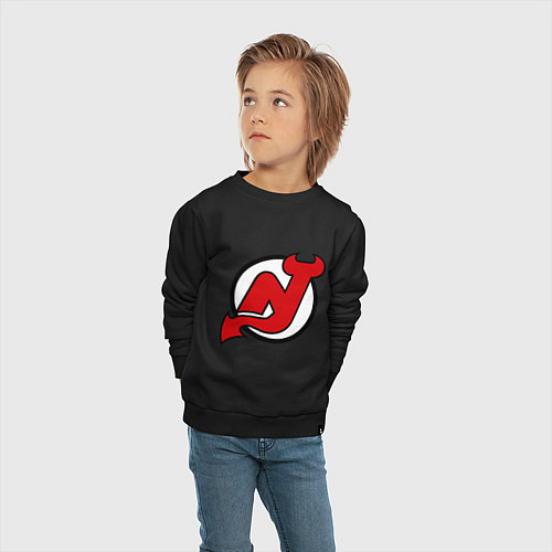 Детский свитшот New Jersey Devils / Черный – фото 4