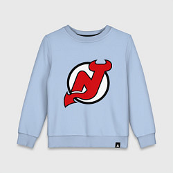 Свитшот хлопковый детский New Jersey Devils, цвет: мягкое небо