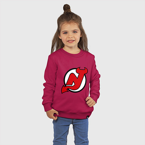 Детский свитшот New Jersey Devils / Маджента – фото 3