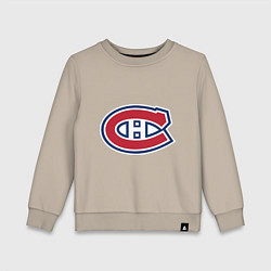 Свитшот хлопковый детский Montreal Canadiens, цвет: миндальный