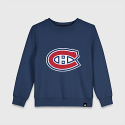 Свитшот хлопковый детский Montreal Canadiens, цвет: тёмно-синий