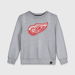 Свитшот хлопковый детский Detroit Red Wings, цвет: меланж