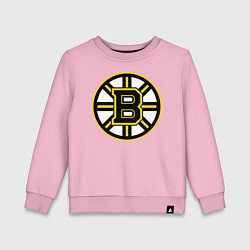 Свитшот хлопковый детский Boston Bruins, цвет: светло-розовый