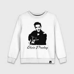 Свитшот хлопковый детский Elvis Presley, цвет: белый