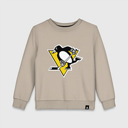 Свитшот хлопковый детский Pittsburgh Penguins: Malkin 71, цвет: миндальный