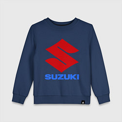 Свитшот хлопковый детский Suzuki, цвет: тёмно-синий