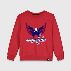 Свитшот хлопковый детский Washington Capitals: Ovechkin, цвет: красный