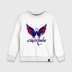 Свитшот хлопковый детский Washington Capitals: Ovechkin, цвет: белый