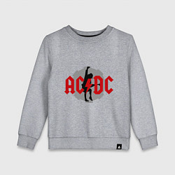 Свитшот хлопковый детский AC/DC: Angus Young, цвет: меланж
