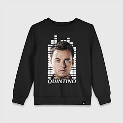 Свитшот хлопковый детский EQ: Quintino, цвет: черный