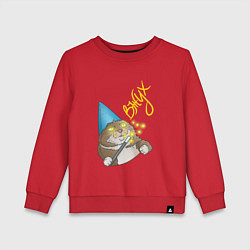 Свитшот хлопковый детский ВЖУХ, цвет: красный