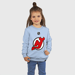 Свитшот хлопковый детский New Jersey Devils: Kovalchuk 17, цвет: мягкое небо — фото 2
