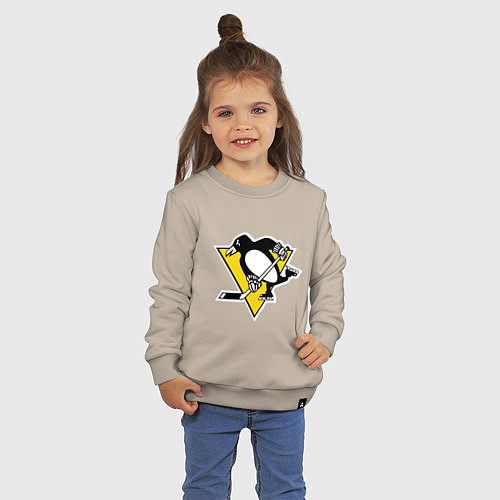 Детский свитшот Pittsburgh Penguins / Миндальный – фото 3