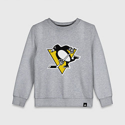 Свитшот хлопковый детский Pittsburgh Penguins, цвет: меланж