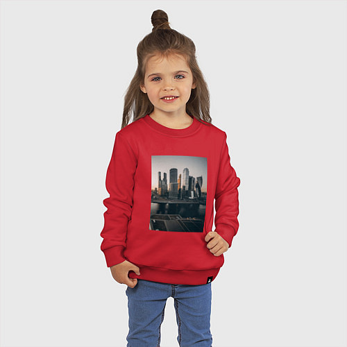 Детский свитшот Moscow City / Красный – фото 3