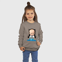 Свитшот хлопковый детский Boss Baby, цвет: утренний латте — фото 2