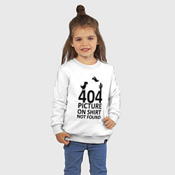Свитшот хлопковый детский 404, цвет: белый — фото 2