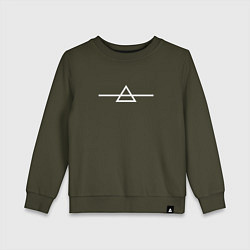 Свитшот хлопковый детский Brand new Mars, цвет: хаки