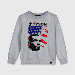Свитшот хлопковый детский Mike Tyson: USA Boxing, цвет: меланж
