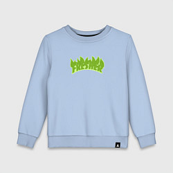 Свитшот хлопковый детский Fresher, цвет: мягкое небо