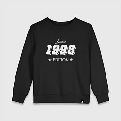 Свитшот хлопковый детский Limited Edition 1998, цвет: черный