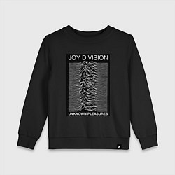 Свитшот хлопковый детский Joy Division: Unknown Pleasures, цвет: черный