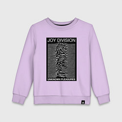 Свитшот хлопковый детский Joy Division: Unknown Pleasures, цвет: лаванда