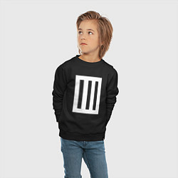 Свитшот хлопковый детский Paramore Symbol, цвет: черный — фото 2