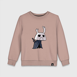 Свитшот хлопковый детский Hollow Knight, цвет: пыльно-розовый