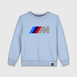 Свитшот хлопковый детский BMW M, цвет: мягкое небо