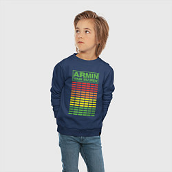 Свитшот хлопковый детский Armin van Buuren: EQ, цвет: тёмно-синий — фото 2