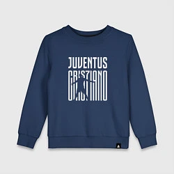 Свитшот хлопковый детский Juventus: Cristiano Ronaldo 7, цвет: тёмно-синий