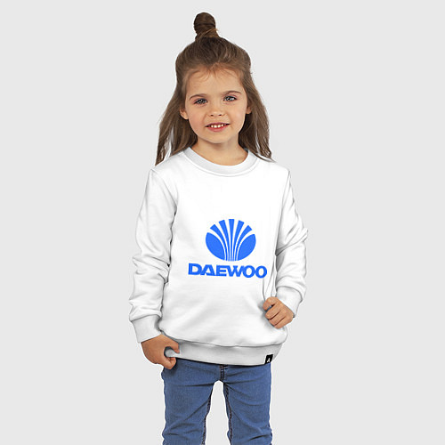 Детский свитшот Logo daewoo / Белый – фото 3