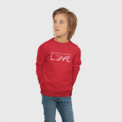 Свитшот хлопковый детский Love AVA, цвет: красный — фото 2