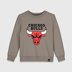 Свитшот хлопковый детский Chicago Bulls, цвет: утренний латте