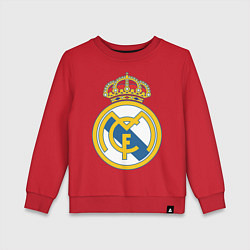 Свитшот хлопковый детский Real Madrid FC, цвет: красный