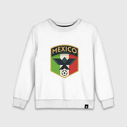 Свитшот хлопковый детский Mexico Football, цвет: белый